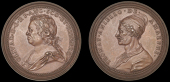 XV: Dutch and French Medals, Cromwell and Tommaso Aniello, c. 1700, a struck copper medal by F. St Urbain, bust of...