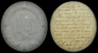 XVIII: Cast Copies, Restrikes and Electrotypes of Medals, Naval Reward, 1653, a uniface lead restrike of the...