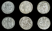 Roman Imperial Coinage, Constantius II, Centenionales (3), Rome, diademed and cuirassed bust right, revs. Emperor...