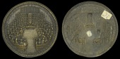 XIV: Seals by Simon, Second Great Seal of the Commonwealth, 1651, a cast bronze uniface Counterseal (reverse), view...