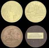 XIV: Seals by Simon, Second Great Seal of the Commonwealth, 1651, an epoxy resin replica cast Seal and Counterseal...