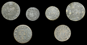 Bedfordshire, Bedford, Anthony Boulton, Halfpenny, 1667, 0.86g/9h (GO 5; N 5; BW. 5), Henry Fittzhugh, Farthing,...