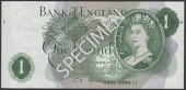 ERROR: Bank of England, John S. Fforde, £1, 15 February 1967, with one complete and two other mismatched serial...