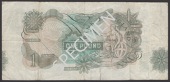 ERROR: Bank of England, John B. Page, £1, 1970, serial number W31E 148103, with reverse printing horizontally...