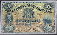 National Bank of Scotland Limited, £5, 11 January 1943, serial number B515-230, Drever and Leggat signatures, very...