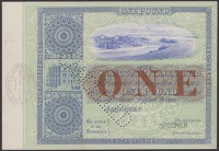 The Town & County Bank, Limited, uniface colour trial £1, ND (1880s-1900s), no signatures or serial numbers, blue...
