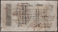 Youghal Bank, for George Giles & Richard Giles, Post Bill for 3 Guineas, 1 March 1809, serial number 2389, with...