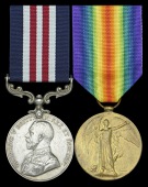 A Superb Great War Palestine operations M.M. pair awarded to Squadron Sergeant Major S. Vialls, 4th Australian Light...
