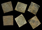 Gloucestershire, Bristol, City Farthings, lozenge-shape 1577+ issue (3), 3.73g/4h, 3.66g/6h, 2.85g/7h (cf. N 1444-8;...