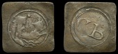 Gloucestershire, Bristol, City Farthing, lozenge-shape 1577+ issue, 2.06g/7h (cf. N 1449-50; BW. 21). Reverse partly...