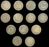 Gloucestershire, Bristol, City Farthings, 1652 (13), all Gp II, 3.38g/6h, 3.37g/6h (both RHT E6; N 1464; BW. 12),...