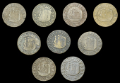 Gloucestershire, Bristol, City Farthings, 1662 (9), all Gp I, 3.09g/6h (RHT K8; N 1523; BW. 18), 3.32g/6h (RHT L8; N...