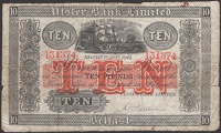 Ulster Banking Company, £10, 1 January 1944, serial number 131374, Belfast Banking Company Limited, £5, 1 January...