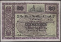 North of Scotland Bank Limited, £20, 1 March 1934, serial number A 0123/0137, Harvey H Smith signature, very fine...