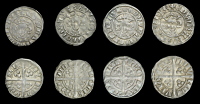 Edward I (1272-1307), New coinage, Pennies (4), all Bury St Edmunds, class 9a2, 1.45g/12h (SCBI North 365ff; N 1036;...