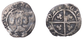 Henry IV (1399-1413), Light coinage: Primary series, Penny, Durham, bust with tall neck, trefoil on breast, cross...