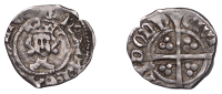 Henry IV (1399-1413), Heavy coinage, Halfpenny, London, narrow face, 0.69g/12h (Withers 3; N 1352-3; S 1723-4). On a...