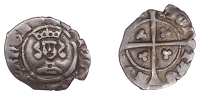 Henry IV (1399-1413), Heavy coinage, Halfpenny, London, narrow face, 0.61g/8h (Withers 3; N 1352-3; S 1723-4)....
