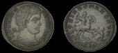 Roman Imperial Coinage, Magnentius, Maiorina, Siscia, dn magnentivs p f avg, draped bust right, a behind head, rev....