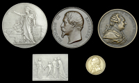 National Assembly, 1789, a bronze medal by P. Duvivier and N. Gatteaux [struck after 1880], 64mm (BDM I, 211);...