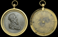 Lothair (954-86), a uniface cast bronze plaque, unsigned and undated, crowned and draped bust right, 105mm...