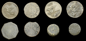 Gloucestershire, Cirencester, Borough Farthings, 1668 (3), 2.22g/12h (N 1616, this piece; BW. 44), 3.45g/12h,...