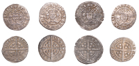 Edward III (1327-1377), Pre-Treaty period, Pennies (4), all Durham, series C (2), mm. cross 1 on obv. only,...