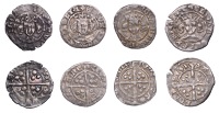 Edward III (1327-1377), Pre-Treaty period, Pennies (4), series C, Durham, mm. cross 1 on obv. only, 1.11g/1h (N...