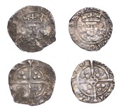 Edward IV (First reign, 1461-1470), Light coinage, Pennies (2), London, class VII, mm. crown on obv. only,...