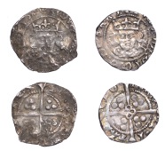 Edward IV (First reign, 1461-1470), Light coinage, Pennies (2), London, class VII, mm. crown on obv. only,...