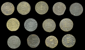 Norfolk, Great Yarmouth, Borough Farthings, 1667 (13), 2.56g/3h, 2.07g/3h (both N 3283, latter this piece; BW. 285),...