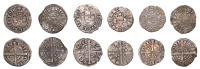 Edward II (1307-1327), Halfpenny, class 10-11, London, mm. cross, reads angl’, 0.65g/12h (SCBI North 989ff; N...