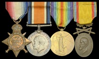 Four: Corporal A. E. Cave, Royal Horse Guards and Guards Machine Gun Regiment

1914 Star (1083 Tpr. A. Cave. R. H....