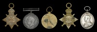 Three: Private R. Heaney, 2nd Battalion, Royal Scots Fusiliers
1914 Star (6437 Pte R. Heaney. 2/R. Sc: Fus.);...