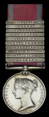 Military General Service 1793-1814, 10 clasps, Corunna, Albuhera, Ciudad Rodrigo, Badajoz, Salamanca, Vittoria,...