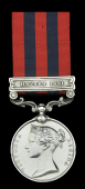 India General Service 1854-95, 1 clasp, Hazara 1891 (2478 Lce. Corpl. J. Sheppard 1st. Bn. R.W. Fus.) edge nicks and...