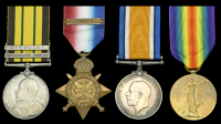 Four: Private G. W. Clampett, Hampshire Regiment, who was wounded on the Western Front in September 1914

Africa...