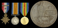 Three: Private W. J. Osborn, Coldstream Guards, who was killed in action on the Western Front on 1 February...