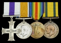 A Great War ‘Le Sars 7 October 1916’ M.C. group of four awarded to Major Newman Crabtree, 11th Battalion, West...