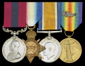A Great War ‘Kut al Amara’ D.C.M. group of four awarded to Corporal Albert Dixon, 1st Battalion, Oxfordshire and...
