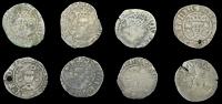 Henry V (1413-1422), Definitive issues, Pennies (8), Durham (4), York (4), various classes, some from local dies (N...