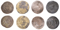 Miscellaneous, Edward VI, Second Period, Shillings (4), Tower I, mdxlix, mm. arrow, 4.70g/6h; Southwark (3), mdxlix,...