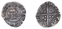 Edward IV (First reign, 1461-1470), Light coinage, Halfpenny, Canterbury, Withers type 2, mm. crown on obv. only,...