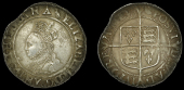 Elizabeth I (1558-1603), Second issue, Shilling, mm. martlet, bust 3C, reads elizabeth d g an fr et hi regina,...