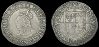 Elizabeth I (1558-1603), Sixth issue, Shilling, mm. bell, bust 3B, reads elizab d g ang fr et hib regi, 5.82g/12h...