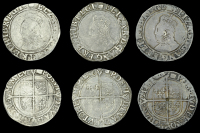 Elizabeth I (1558-1603), Sixth issue, Shillings (3), all mm. woolpack, bust 6B, read elizab d g ang fr et hib regi...