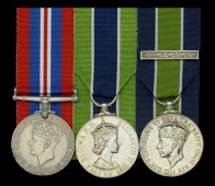 Three: African Station Sergeant Malunguza, British South Africa Police

War Medal 1939-45; Colonial Police Medal...