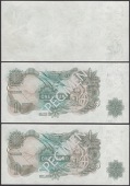 ERROR: Bank of England, John B. Page, £1 (3), 1970, serial numbers AN04 334138-40, the first with reverse printing...