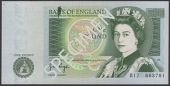 ERROR: Bank of England, John B. Page, £1, 9 February 1978, serial number B17 663781, with splashes of green ink on...