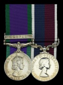 Pair: Corporal T. Craggs, Royal Air Force

General Service 1962-2007, 1 clasp, Dhofar (G4275398 SAC T Craggs RAF);...